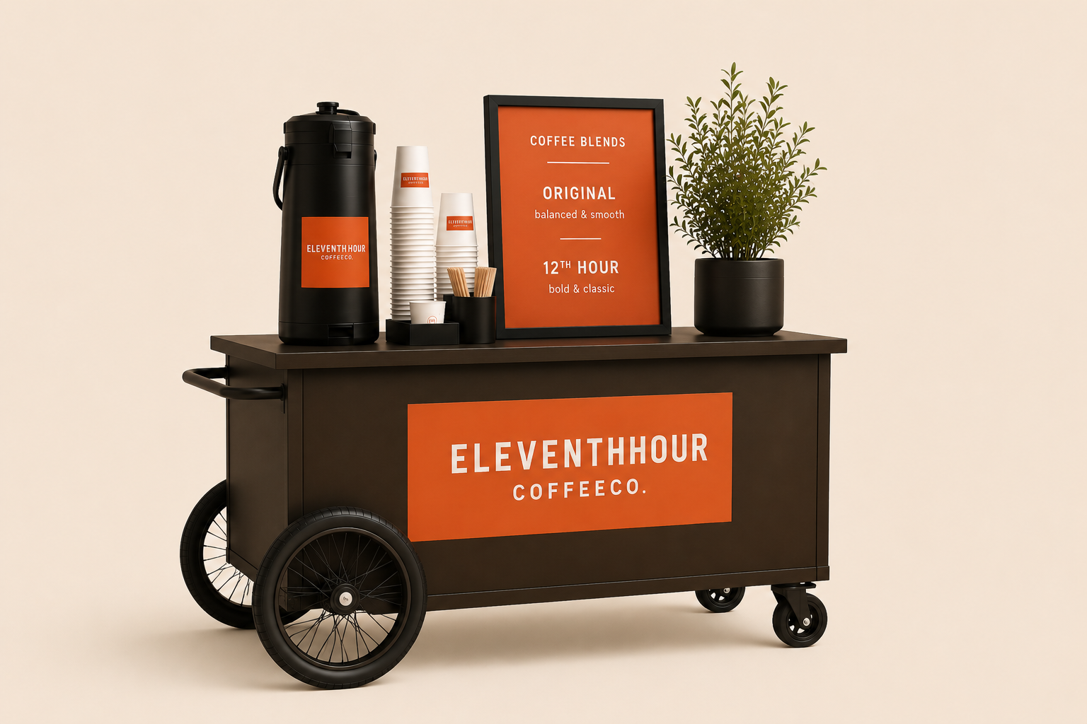Eleventh Hour Coffee Co. coffee cart