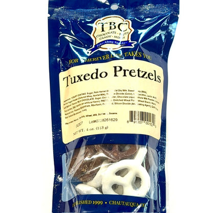 Tuxedo-Dipped Pretzels Twists